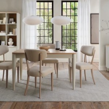 Norman Scandi Oak & Soft Grey Dining & Living