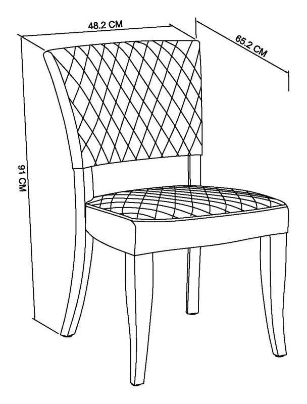 Constable - Fumed Oak Dining Chair in Cedar Velvet (Pair) Specification