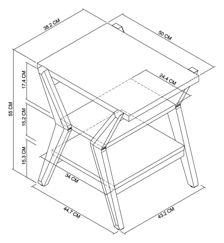 Henley - Oak Lamp Table Specification