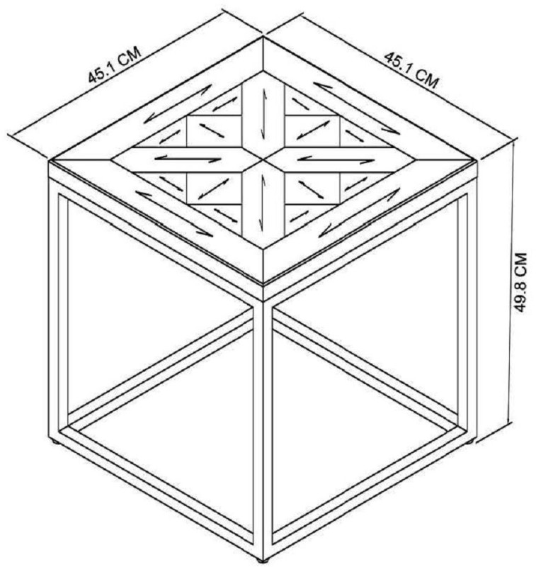 Lowry - Rustic Oak Lamp Table Specification