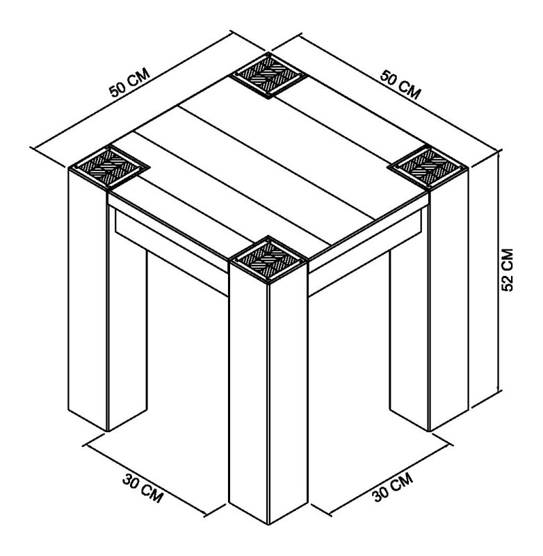 Constable - Fumed Oak Lamp Table Specification