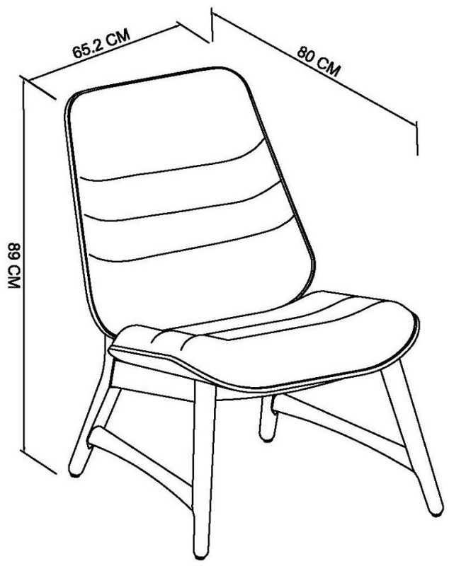 Tuxen - Weathered Oak Accent Chair in Vintage Brown Bonded Leather Specification