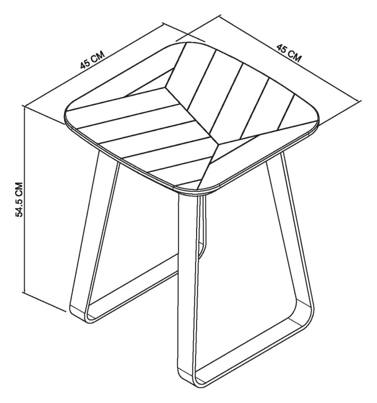 Castello - Weathered Oak Square Lamp Table Specification