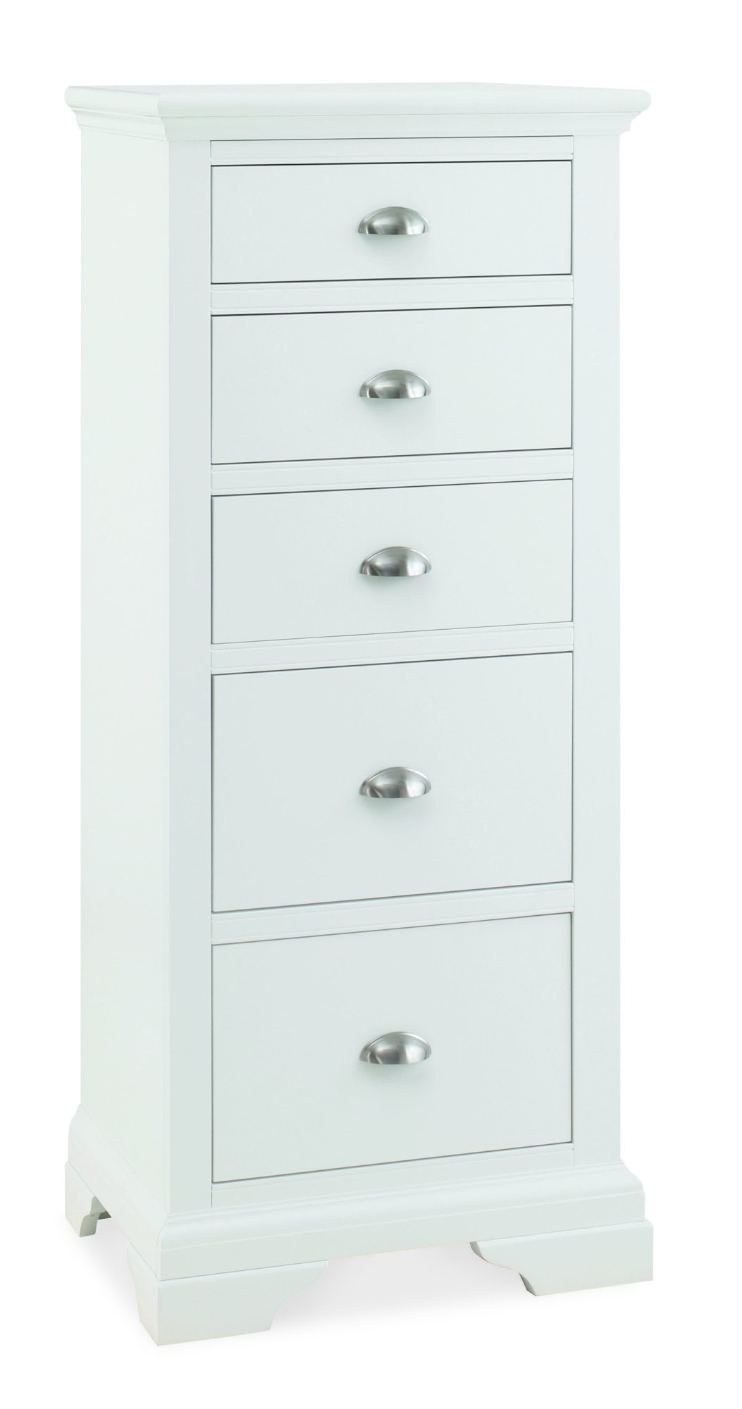 Colman White 5 Drawer Tall Chest