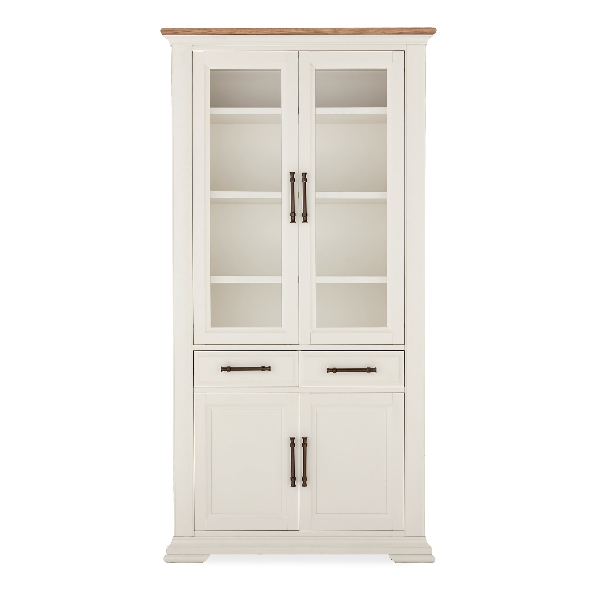 Rivera Two Tone Display Cabinet | Dining Furniture - Home Origins