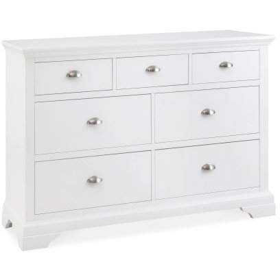 Colman - White 7 Drawer Wide Chest Colman - White 7 Drawer Wide Chest