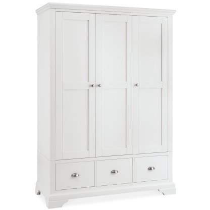 Colman - White Triple Wardrobe Colman - White Triple Wardrobe