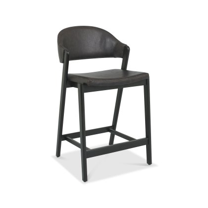 Rosen Peppercorn Upholstered Bar Stool in an Old West Vintage Fabric (Single)