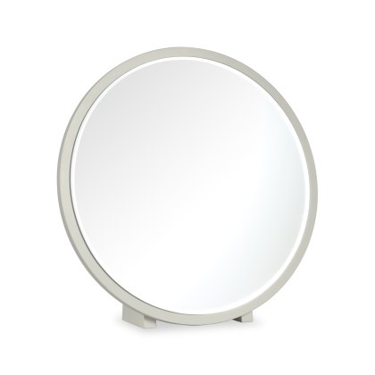 Norman Scandi Oak & Soft Grey Vanity Mirror