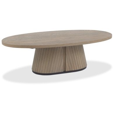Astra - Grey Oiled Oak Oval Coffee Table Astra - Grey Oiled Oak Oval Coffee Table