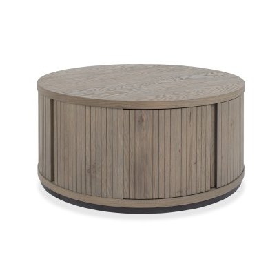 Astra - Grey Oiled Oak Round Coffee Table Astra - Grey Oiled Oak Round Coffee Table