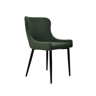 Rubens - Dining Chair in Green Boucle Fabric (Pair) Rubens - Dining Chair in Green Boucle Fabric (Pair)