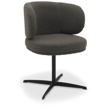 Marcel - Swivel Dining Chair in Brown Boucle Fabric (Pair) Marcel - Swivel Dining Chair in Brown Boucle Fabric (Pair)