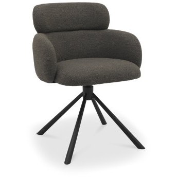 Hudson - Swivel Chair in Brown Boucle Fabric Hudson - Swivel Chair in Brown Boucle Fabric