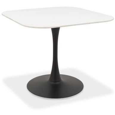 Carter - White Ceramic Square Bistro Table Carter - White Ceramic Square Bistro Table