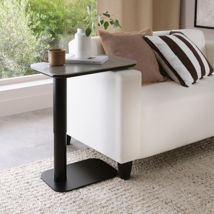 Riley - Grey Ceramic Gas Lift Sofa Table Riley - Grey Ceramic Gas Lift Sofa Table