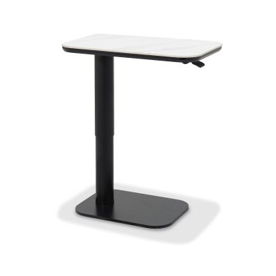 Riley - White Ceramic Gas Lift Sofa Table Riley - White Ceramic Gas Lift Sofa Table