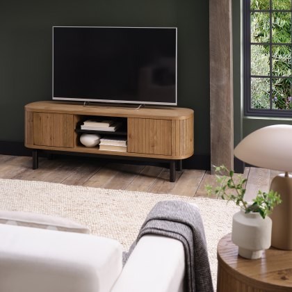 Astra - Rustic Oak Media Unit Astra - Rustic Oak Media Unit