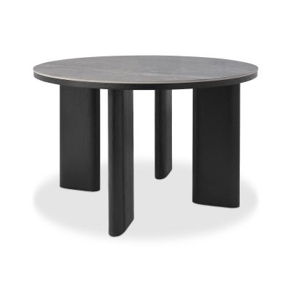 Carmen - Grey Ceramic 4 Seater Round Dining Table Carmen - Grey Ceramic 4 Seater Round Dining Table