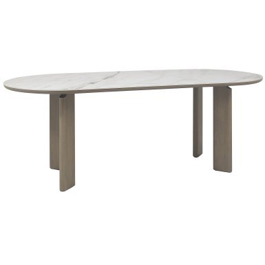 Nova - Grey Oiled Oak Ceramic 6 Seater Dining Table Nova - Grey Oiled Oak Ceramic 6 Seater Dining Table