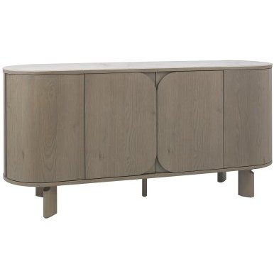 Nova - Grey Oiled Oak Ceramic Wide Sideboard Nova - Grey Oiled Oak Ceramic Wide Sideboard
