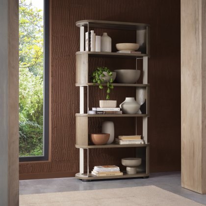 Nova - Grey Oiled Oak Open Display Unit Nova - Grey Oiled Oak Open Display Unit