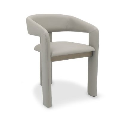 Nova - Grey Oiled Oak Dining Chair in Grey Bonded Leather Nova - Grey Oiled Oak Dining Chair in Grey Bonded Leather