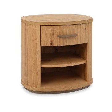 Astra - Knotty Oak 1 Drawer Bedside Table Astra - Knotty Oak 1 Drawer Bedside Table