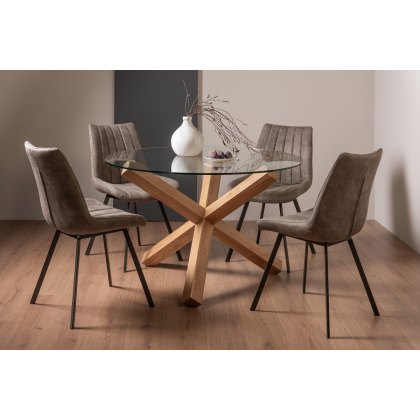 Glass table store 4 seater