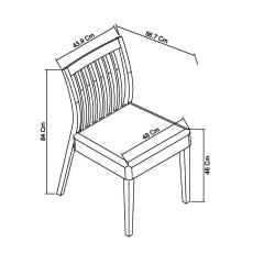 Jasper Grey Washed Oak 2-4 Seater Table & 2 Low Slat Back Chairs in Titanium Fabric