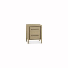 Rimini Aged Oak & Weathered Oak 2 Drawer Nightstand