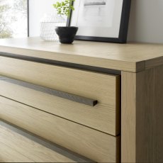 Rimini Aged Oak & Weathered Oak 3 Drawer Chest