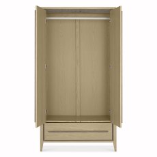 Rimini Aged Oak & Weathered Oak Double Wardrobe