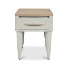 Norman Scandi Oak & Soft Grey 1 Drawer Nightstand