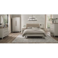 Norman Scandi Oak & Soft Grey 1 Drawer Nightstand