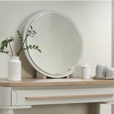 Norman Scandi Oak & Soft Grey Vanity Mirror