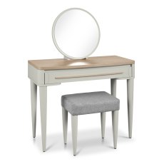 Norman Scandi Oak & Soft Grey Dressing Table Set