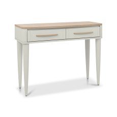 Norman Scandi Oak & Soft Grey Console Table with Drawer