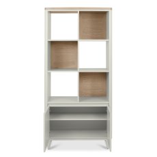 Norman Scandi Oak & Soft Grey Display Unit