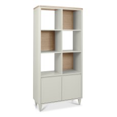 Norman Scandi Oak & Soft Grey Display Unit