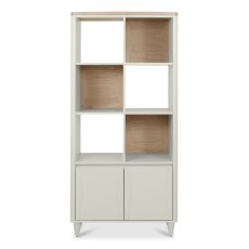 Norman Scandi Oak & Soft Grey Display Unit