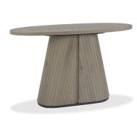 Astra - Grey Oiled Oak Oval Console Table Astra - Grey Oiled Oak Oval Console Table