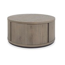 Astra - Grey Oiled Oak Round Coffee Table Astra - Grey Oiled Oak Round Coffee Table