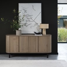 Astra - Grey Oiled Oak Wide Sideboard Astra - Grey Oiled Oak Wide Sideboard