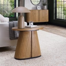 Astra - Rustic Oak Oval Lamp Table Astra - Rustic Oak Oval Lamp Table
