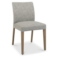 Henley - Weathered Oak Dining Chair in Grey Fabric (Pair) Henley - Weathered Oak Dining Chair in Grey Fabric (Pair)