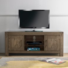 Blake - Dark Oak Media Unit Blake - Dark Oak Media Unit