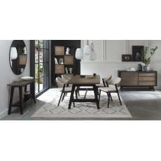 Rosen Weathered Oak & Peppercorn 4 - 6 Seater Dining Table