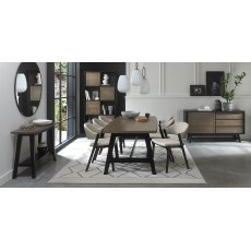 Rosen Weathered Oak & Peppercorn 6 - 8 Seater Dining Table