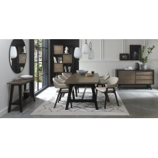 Rosen Weathered Oak & Peppercorn 6 - 8 Seater Dining Table